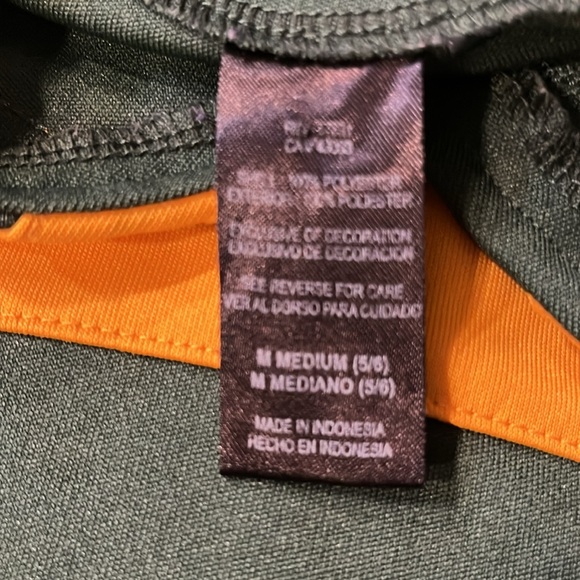 Green Bay Packers Girls Green & Gold Cheer Jumper Sleeveless Dress  SIZE M (5-6) - Picture 7 of 8